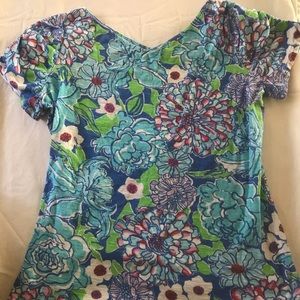 Lily Pulitzer xl ruffled tee xl